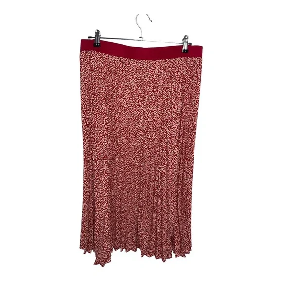 Vince Camuto Pink/White Pleated Midi Skirt | Sizes M, L - Picture 3 of 9